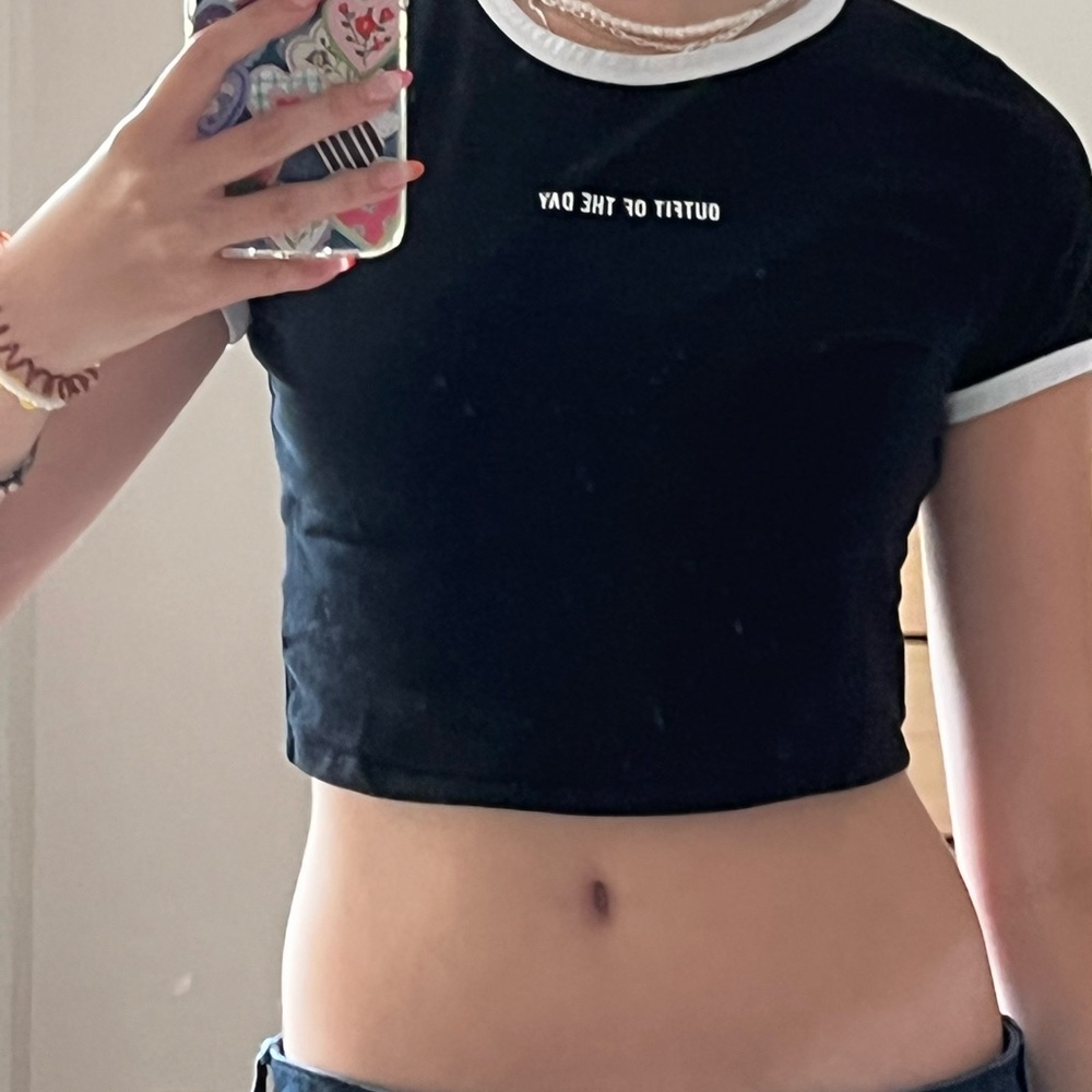 “Outfit of the day” crop top: